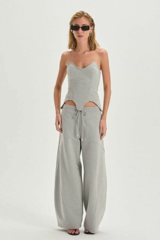 Imagem de Calça Marina Medium Grey Melange Le Blog